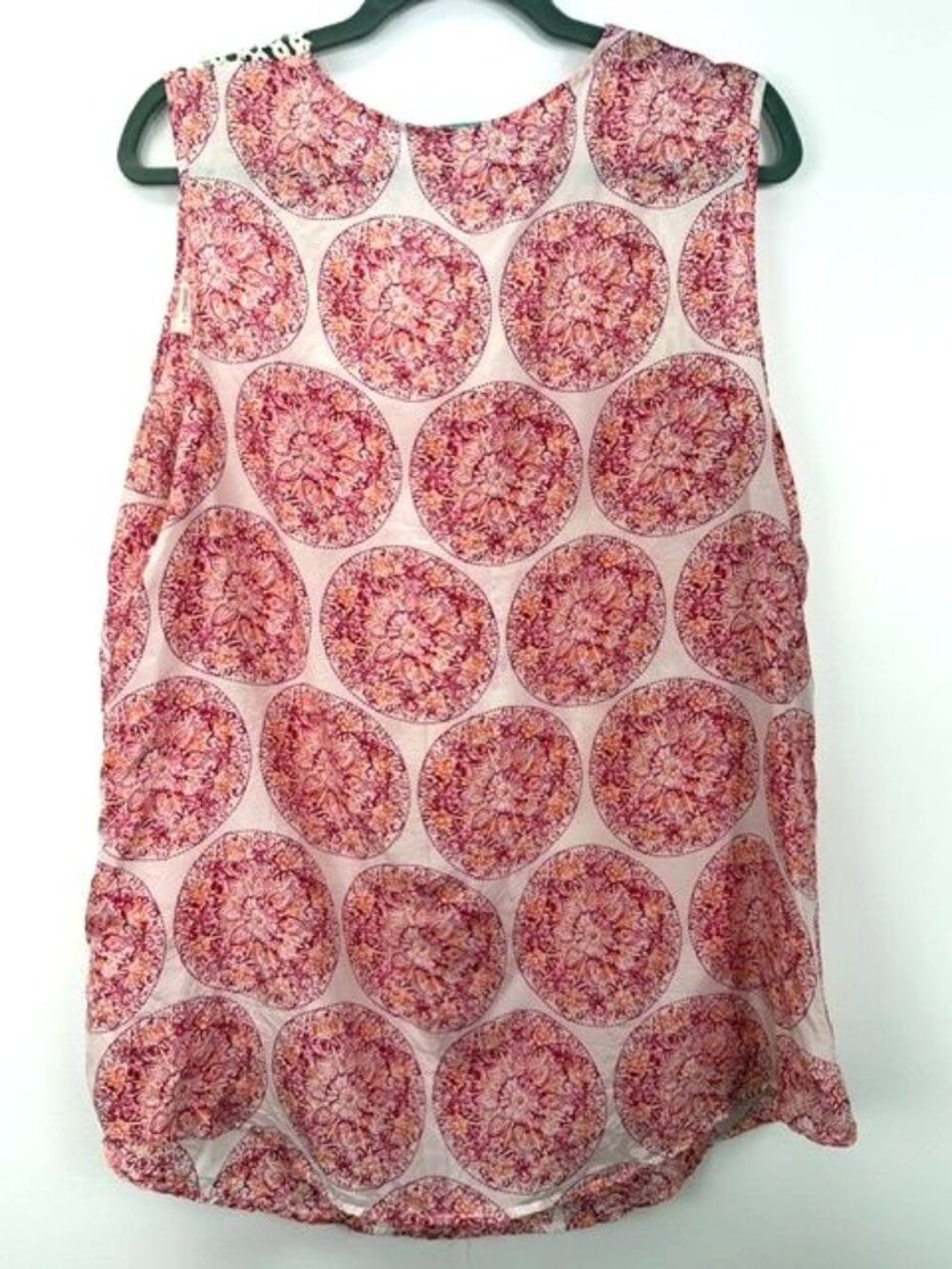 Calypso St Barth for Target Women's Silk Medallion Print Sleeveless Top Size XL - Picture 3 of 4